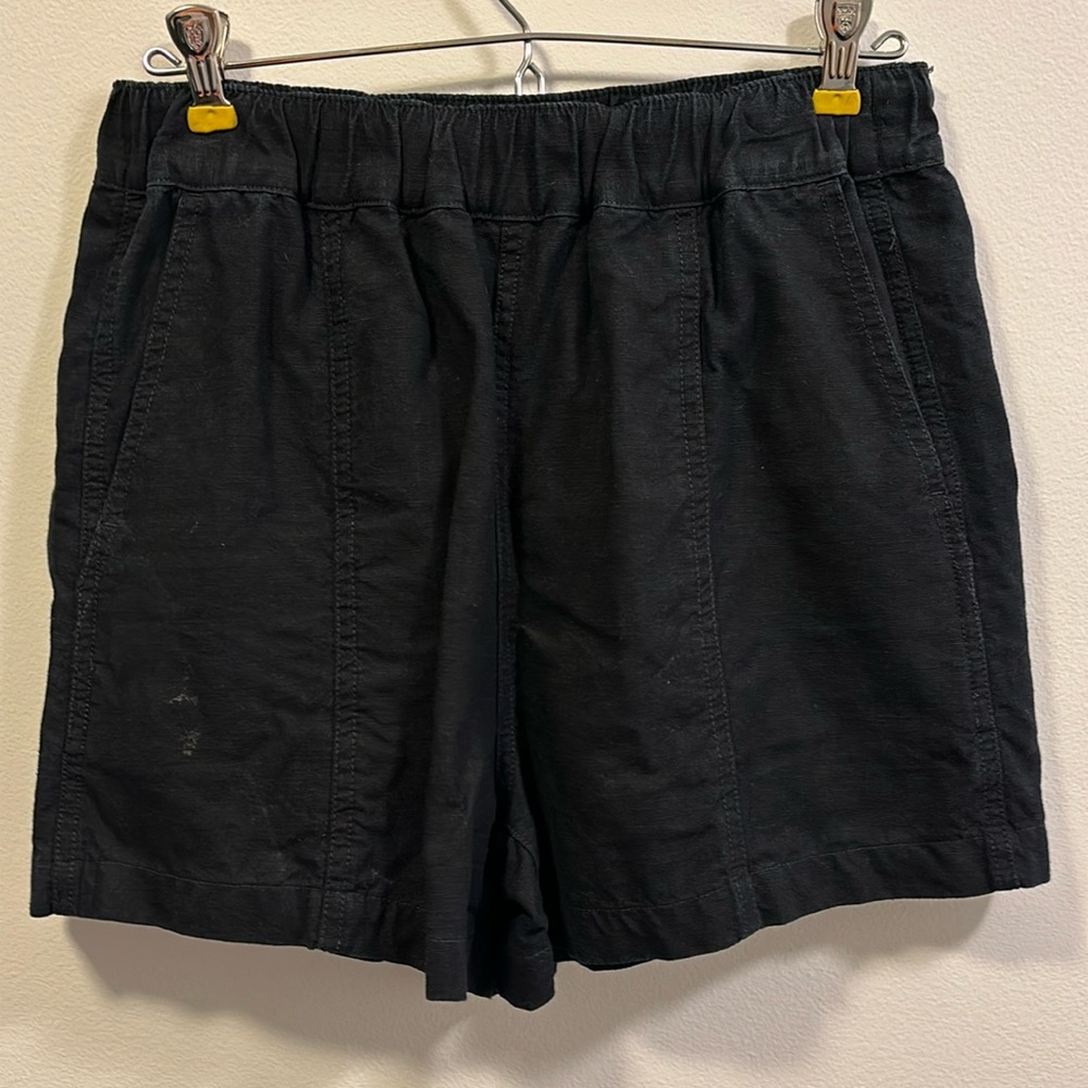Madwell linen blend pull on short side XS
